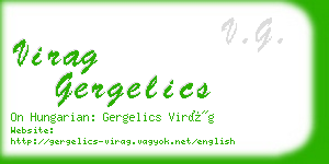 virag gergelics business card